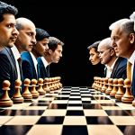 **Image Prompt 1: The Evolving Strategic Chessboard**

    A dynamic, futuristic strategic chessboard representing the current volatile business landscape. Some chess pieces are glowing with AI interfaces, showing data streams and intelligent decision-making processes. A diverse group of business leaders (with visible Hispanic representation) are gathered around the board, actively re-evaluating and adapting their strategy, their faces reflecting focus and determination. In the background, subtle elements of global markets and digital interconnectedness are visible, emphasizing the era of uncertainty. The overall mood is one of innovative adaptation and proactive resilience in a constantly changing environment.
